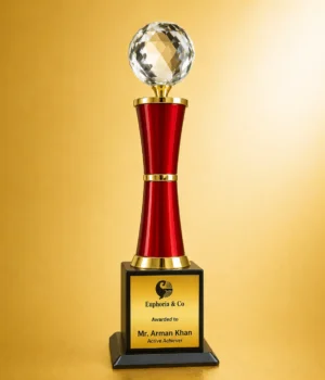 WM-9105 Gold Crystal Globe Column