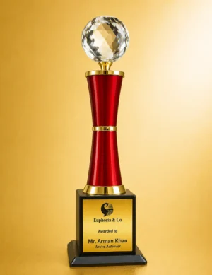 WM-9105 Gold Crystal Globe Column