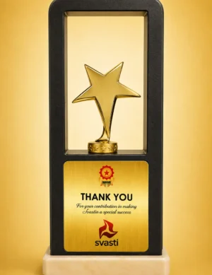 WM-9110 Gold Star Frame Trophy