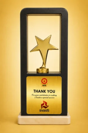 WM-9110 Gold Star Frame Trophy