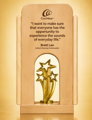 WM-9117 Gold Star Burst Wood Plaque