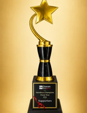 WM-9133 Gold Star Swirl Trophy