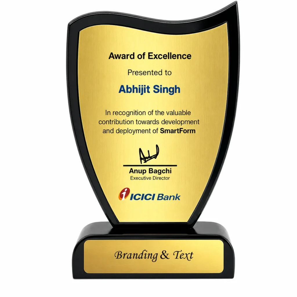Achievement milestone trophy