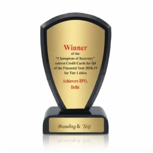 Recognition ceremony trophy