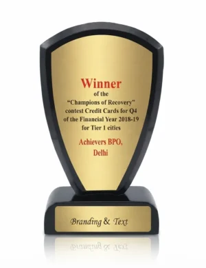 Recognition ceremony trophy