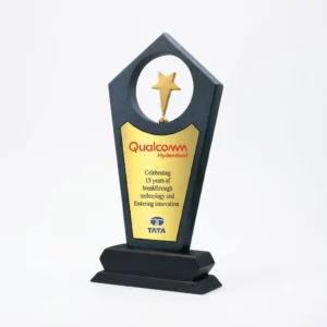 Glass award plaque design
