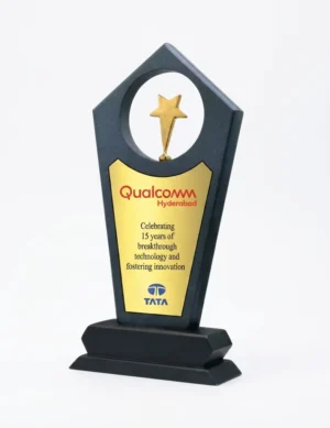 Glass award plaque design