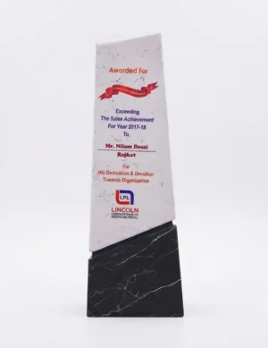 Stepping up trophy award