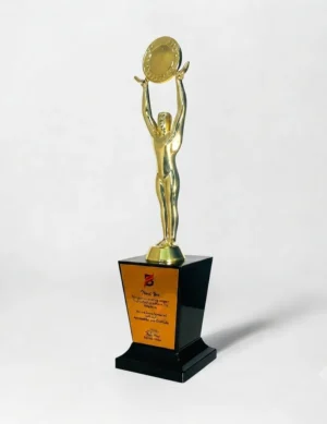 Corporate achievement trophy