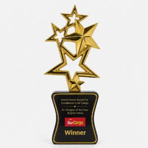 Premium crystal trophy award